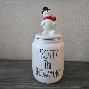 Rae Dunn Frosty The Snowman Canister w/Topper